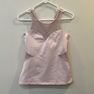 Pop flex active mixed media tank top